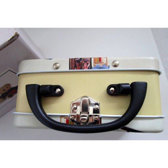 Baby Bear Plush Toy 6" in a Small Metal Suitcase/Lunch Box -MIK Korea LB-398 NIB - Picture 3 of 15